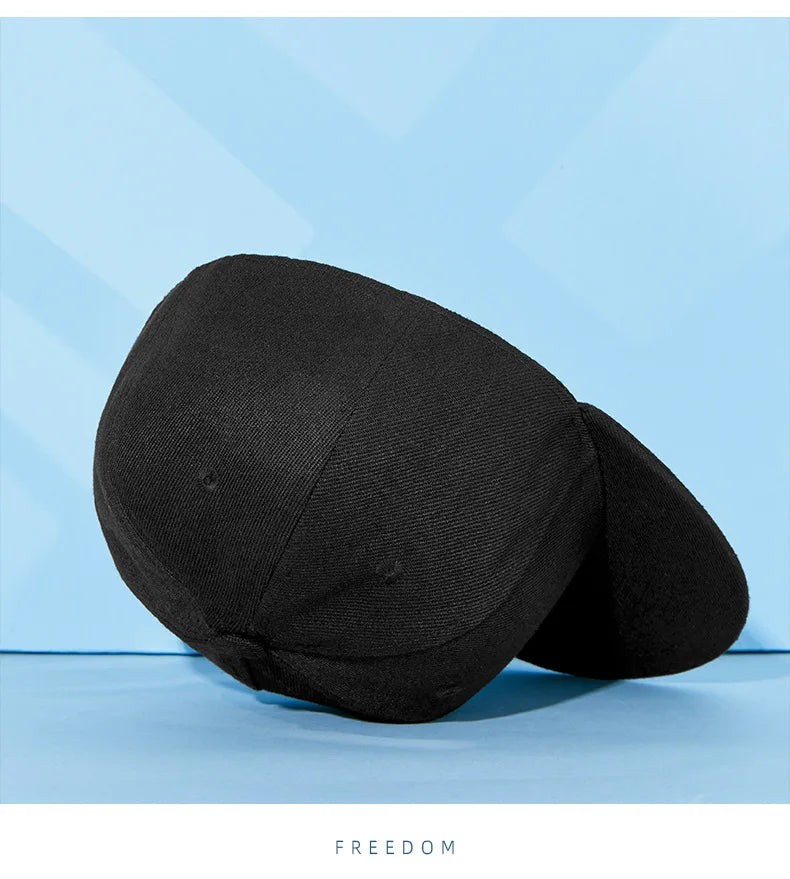 Bone Snapback Cap Full Closed Baseball Cap Men Women Flat Brim 6 Planas Hip Hop Hat Fitted Size Flat Brim Summer Cap Casquette