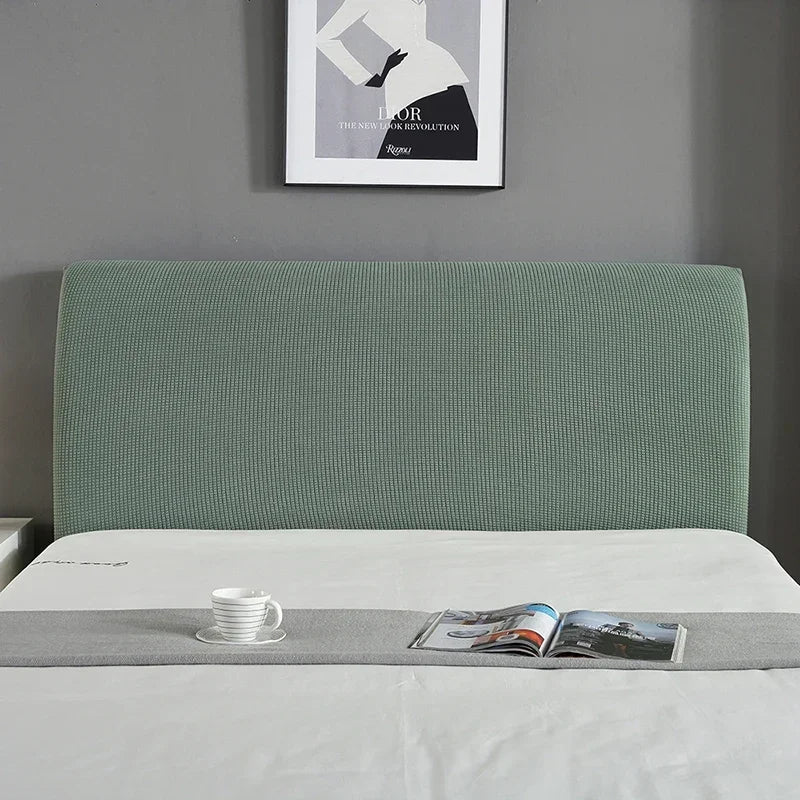 Simple Bedside Cover Elastic Thicken Protection Headboard Case Dust-Proof Nordic Bedroom Bed Cushion Cover House Decoration
