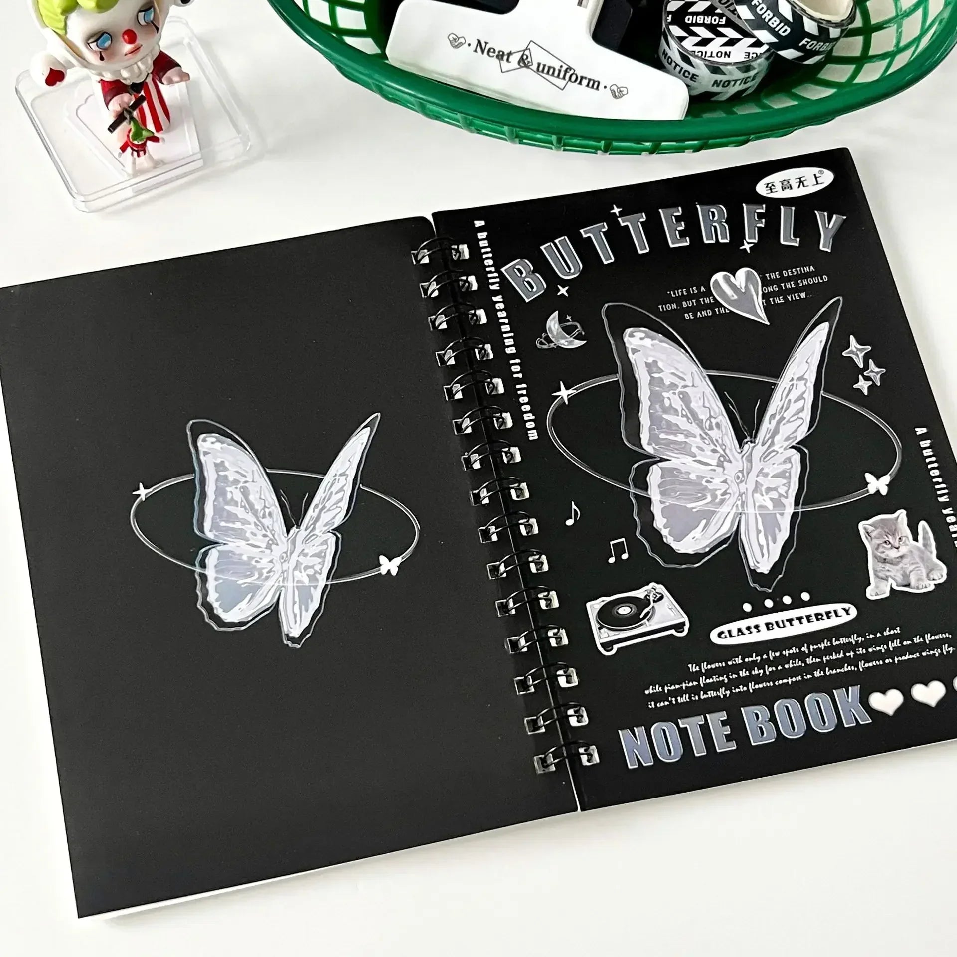 50 sheets/book A5 Horizontal Line Notebook Coil Notebook Paper Student Homework Sketchbook Binder Planner Journal