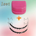1 Pair Fashion Temporary Tooth Decorations, Orthodontic Wire Ligature Ties Dental Beauty Accessories
