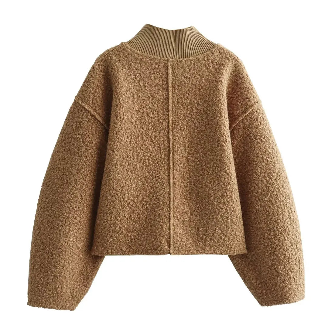 HH Sweatshirts For Women Autumn Casual Loose Turtleneck Long Sleeve Pullover Sweater Female Fashion Chic Top Pullovers