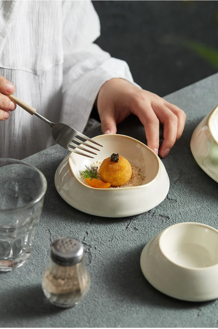 Ceramic Dinner Plate Family Steak Plate Pasta Plates Dessert Dish Cake Dish Dim Sum Bowl Cake Bowl Salad Bowls Kitchen Supplies