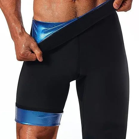 Sweat Pants Men's High Waist Waist Abdominal Pants Fitness Pants Running Sports Heat Gathering Sweat Pants Shorts Sweat Pants