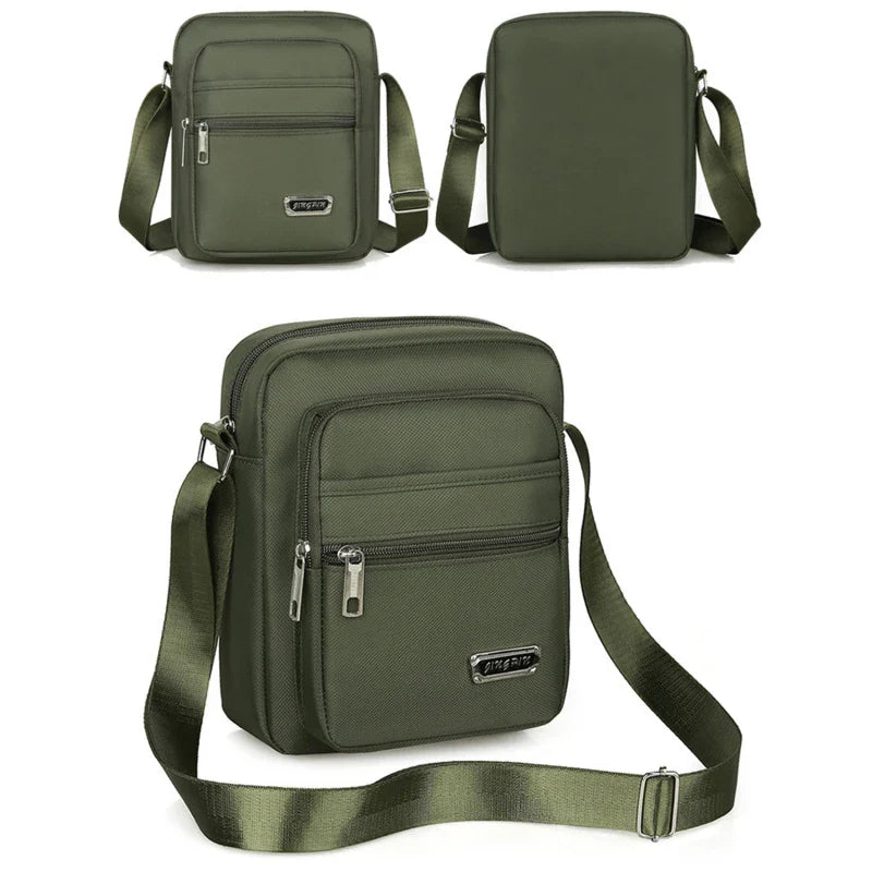 2023 Men Nylon Shoulder Bag Messenger Bag Casual Nylon Zipper Pocket Handbag Fashion Tote Travel Male Crossbody Bags New