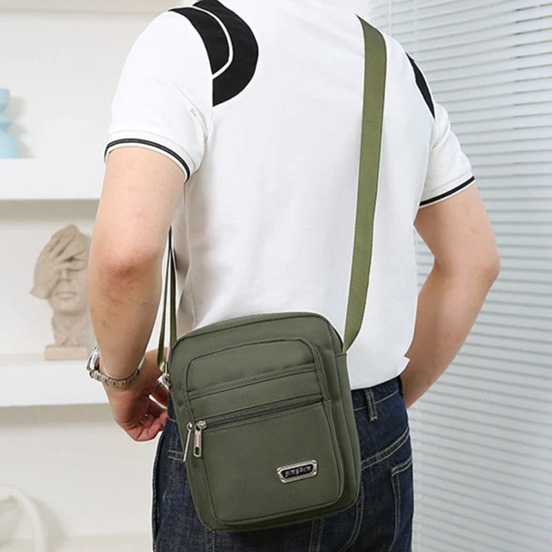 2023 Men Nylon Shoulder Bag Messenger Bag Casual Nylon Zipper Pocket Handbag Fashion Tote Travel Male Crossbody Bags New