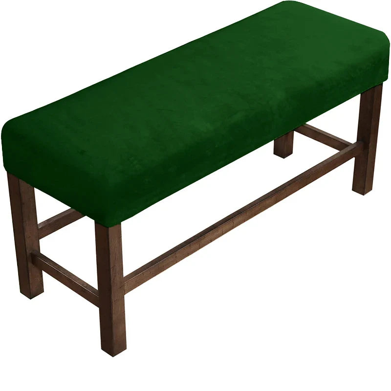 Velvet Soft Stretch Dining Room Spandex Elastic chair Bench Covers  Living Room Kitchen Bedroom Slipcover Seat Protector