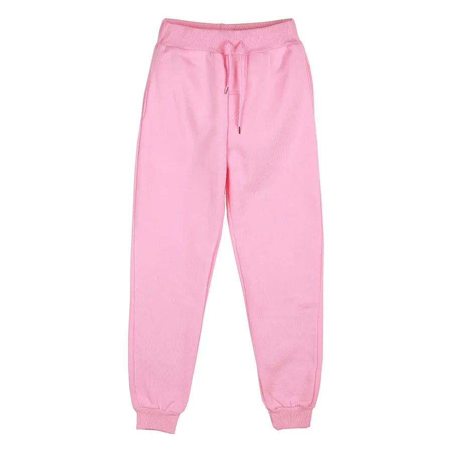 Sweatpants Spring Autumn Cotton Long Pants Jogger Trousers Casual Sports Men's and Women's Fitness Solid Jogging Pants 5 Colors