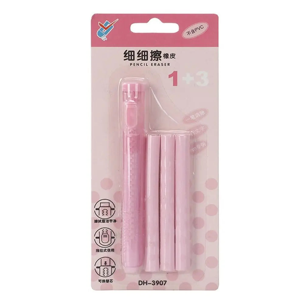 Creative with Replaceable Core Push-out Eraser Push-out Type Retractable Pencil Wiping Tool Correction Tool Home/Office