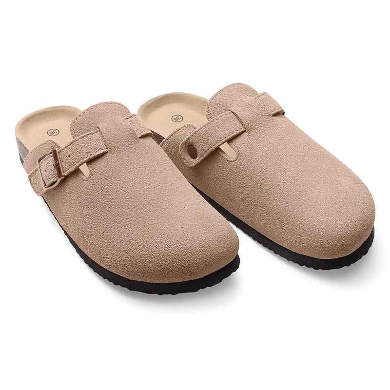 Pallene Women Classic Clogs Cork Footbed Slippers Slip-on Cork Sandals Feamle Unisex Beach Shoes Outdoor Men Mules And Clogs