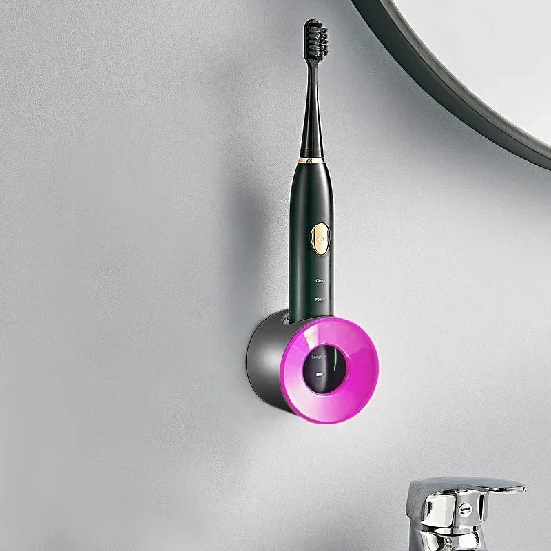Bathroom Toothbrush Holder Wall Mount Bathroom Organizer Double Single Hole Self Adhesive Tooth Brush  Accessories Space Saving