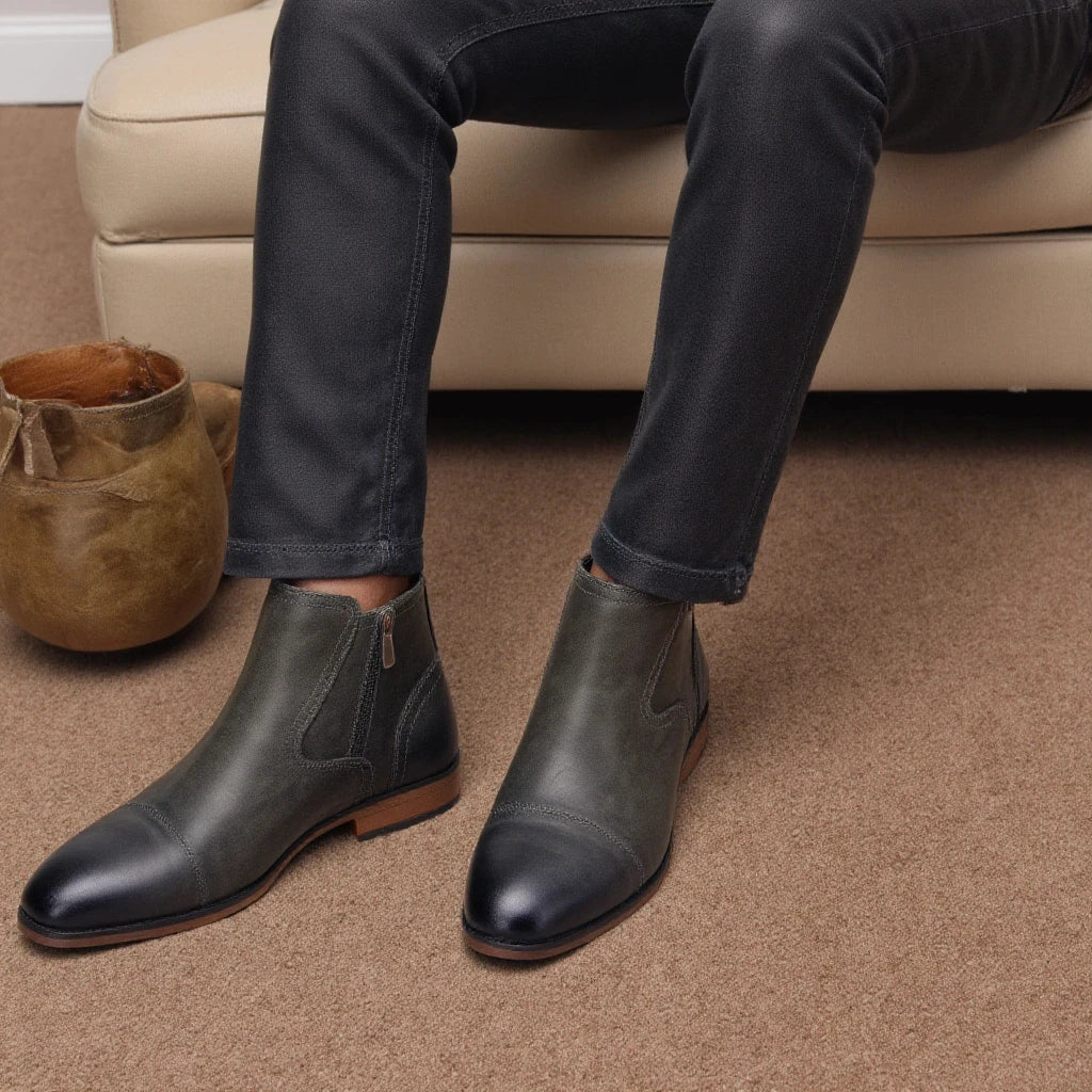 Boots Men Comfortable Fashion 2025 Brand Boots Leather