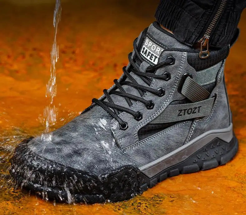 Thick-soled fashion breathable non-slip non-tired feet work shoes Safety protective shoes anti-smash anti-stabbing safety shoes