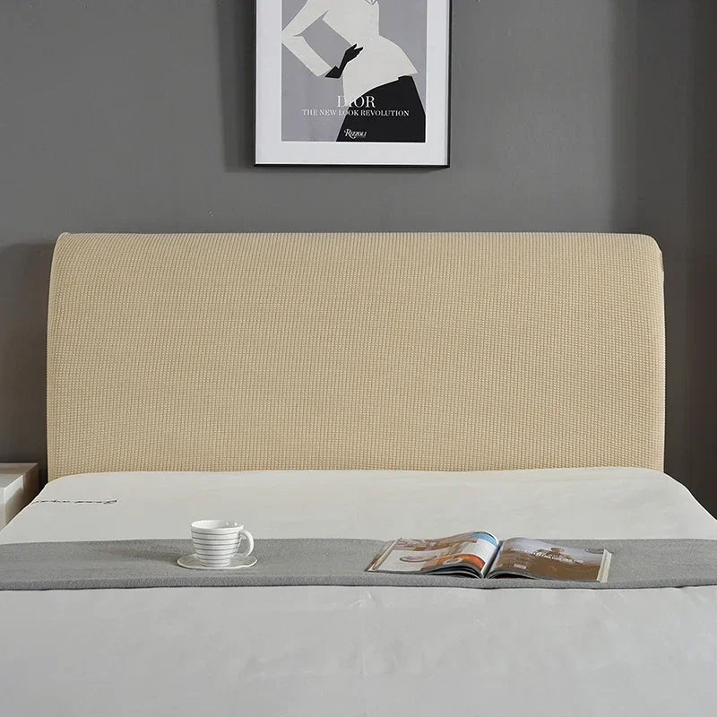 Simple Bedside Cover Elastic Thicken Protection Headboard Case Dust-Proof Nordic Bedroom Bed Cushion Cover House Decoration