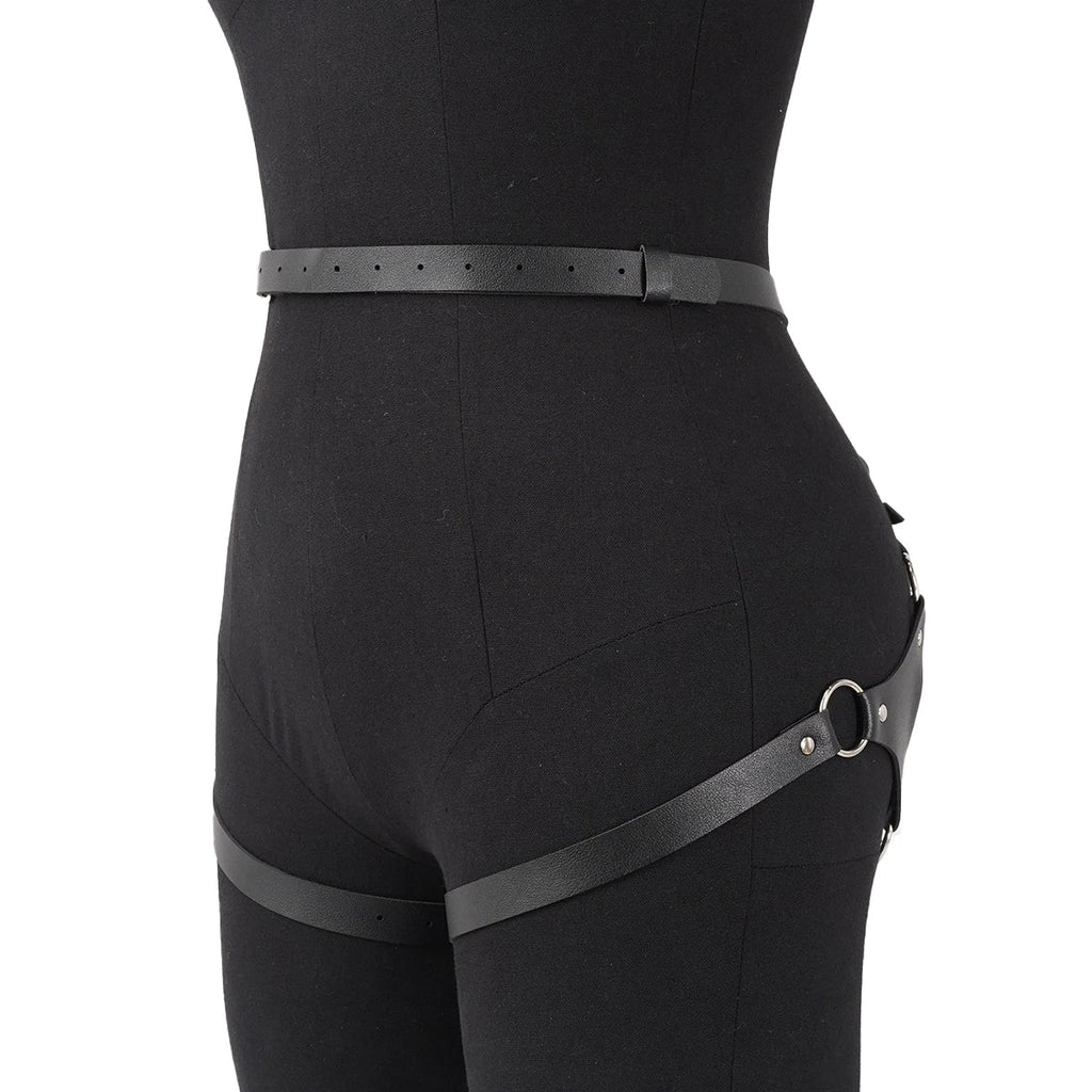 Women Fashion Belt Female Street Style  Leg Harness Belt Thigh Garter Gothic Casual Wild Decoration Belts Clothing Accessories