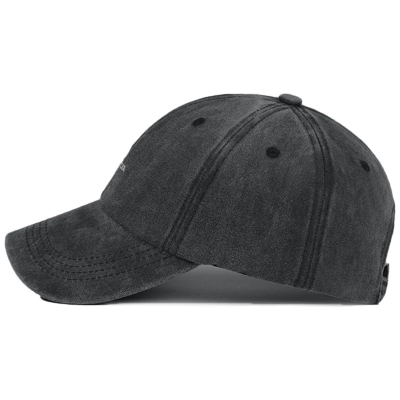 Trendy Sunflower Embroidery Snapback Cap Vintage Washed Cotton Adjustable Unisex Hip Hop Streetwear Hat Outdoor Cap Gift