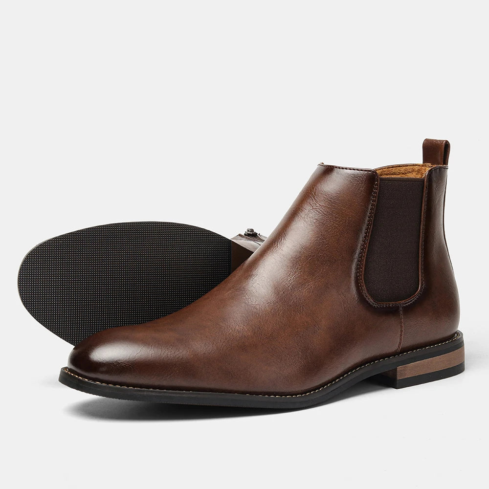 Boots Men Comfortable Brand Fashion 2026 Boots Leather