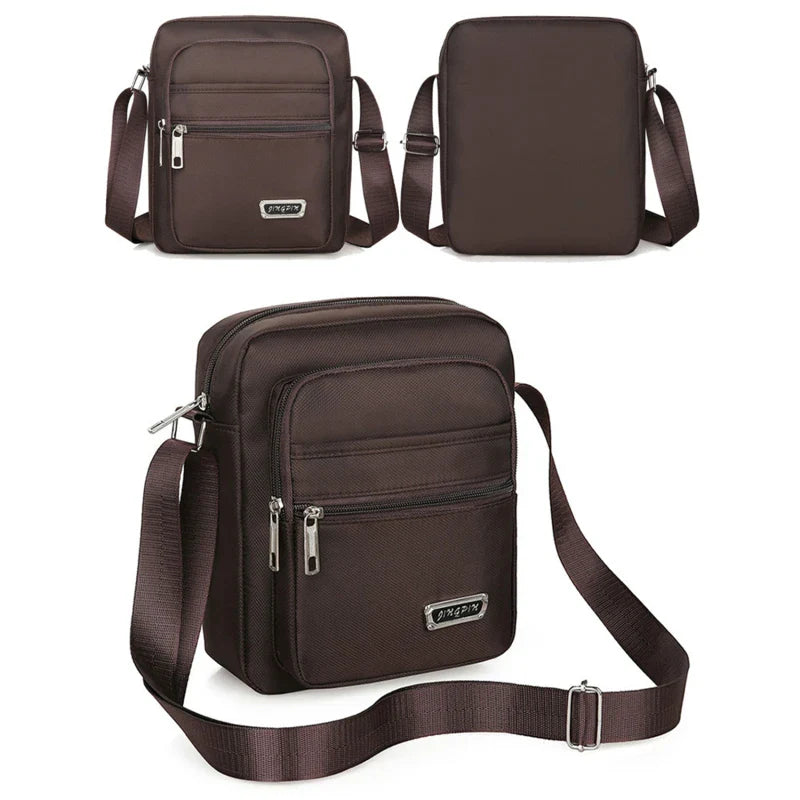 2023 Men Nylon Shoulder Bag Messenger Bag Casual Nylon Zipper Pocket Handbag Fashion Tote Travel Male Crossbody Bags New