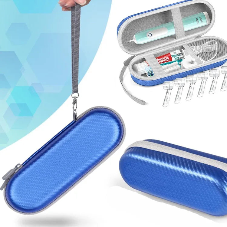 Electric Toothbrush Travel Accessories - Portable Storage Box with Accessory Compartment - Shockproof Storage - Includes Toothbr