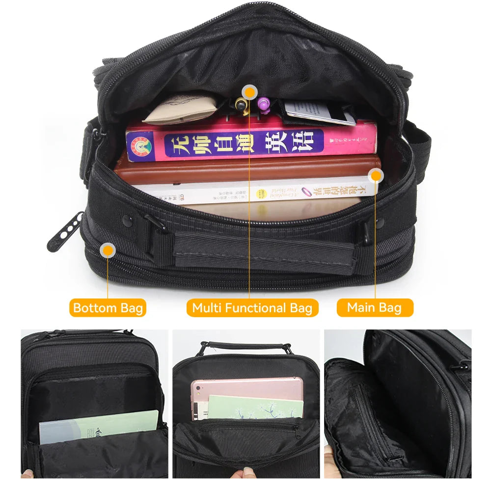 shoulder bag men Handbags Messenger Small Business Briefcase Large Capacity Multifunction fashion casual waterproof