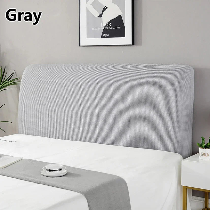 Simple Bedside Cover Elastic Thicken Protection Headboard Case Dust-Proof Nordic Bedroom Bed Cushion Cover House Decoration