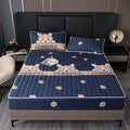 Quilted Bed Cover Cartoon Style Bedspread Elastic Mattress Protertor Thicken Bed Linen 매트리스커버 Home Bedsheets (No Pillowcase)