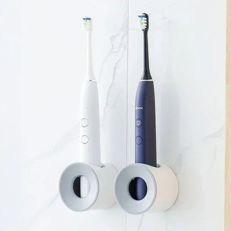 Bathroom Toothbrush Holder Wall Mount Bathroom Organizer Double Single Hole Self Adhesive Tooth Brush  Accessories Space Saving