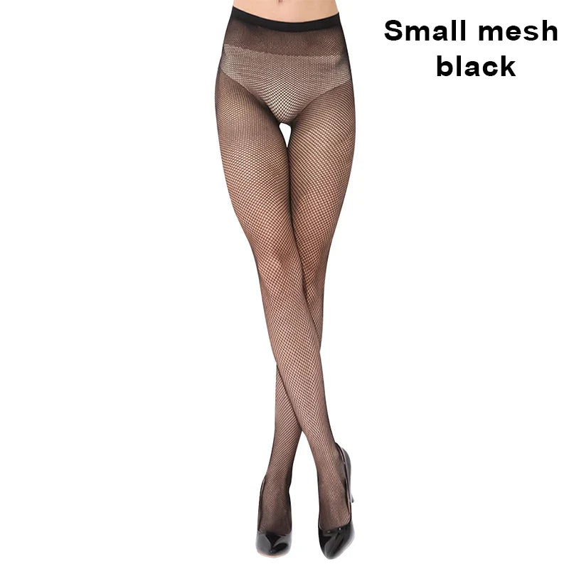 Sexy Women Long Fishnet Mesh Nylon Tights Body Stockings Slim Perfect Legs Fish Net Hollow Pantyhose High Waist Leggings Hosiery