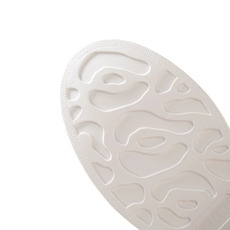 CHCH Women's Sports Shoes New Casual And Comfortable White Shoes Thick-Soled Genuine Leather Wear-Resistant Sports Shoes