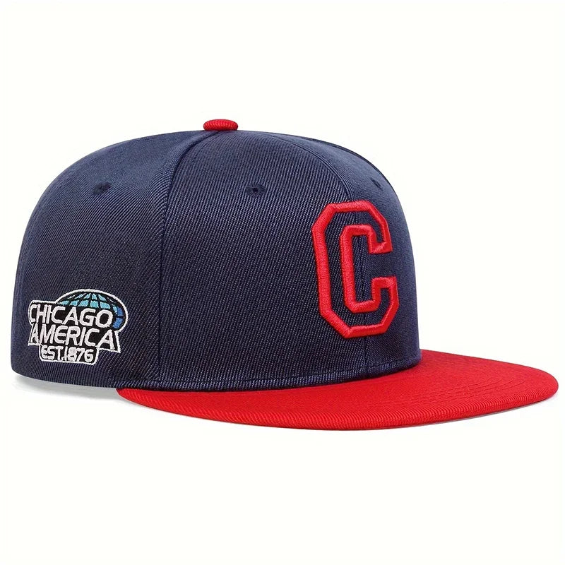 Unisex CHICAGO Embroidery Baseball Cap Cotton Snapback Hats Adjustable Hip Hop Sport Hat Men Women Outdoor Sun Hats Trucker Caps