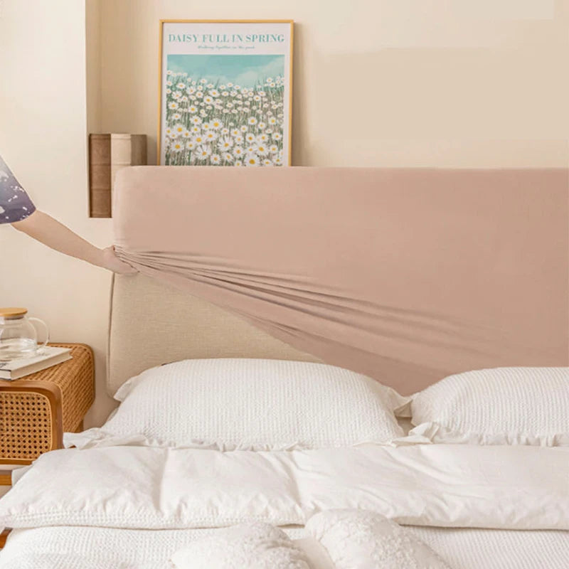Soft Velvet Bed Head Cover Thicken Elastic Bed Cover All-inclusive Comfortable Headboard Cover for Home