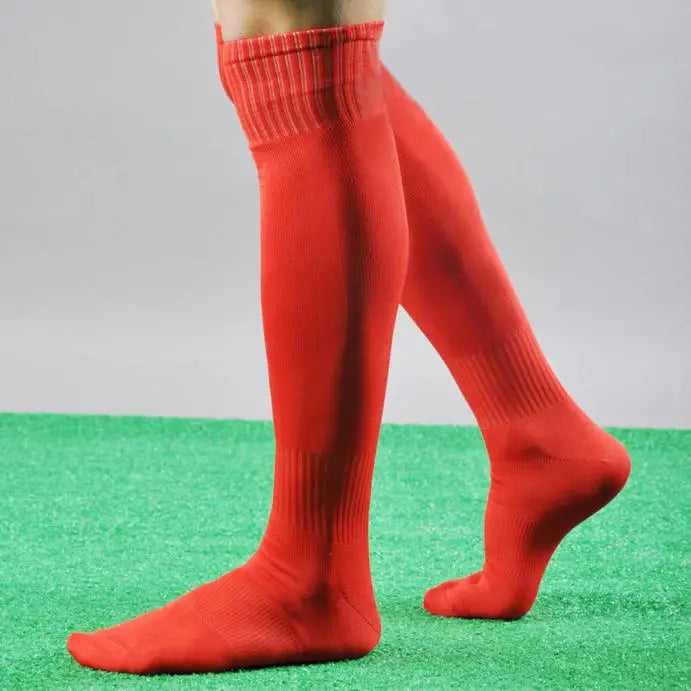 Football Socks Men'S Sports Soccer Socks Solid Color Over Knee Socks Casual Breathable Socks Men'S Training Socks Ball Socks