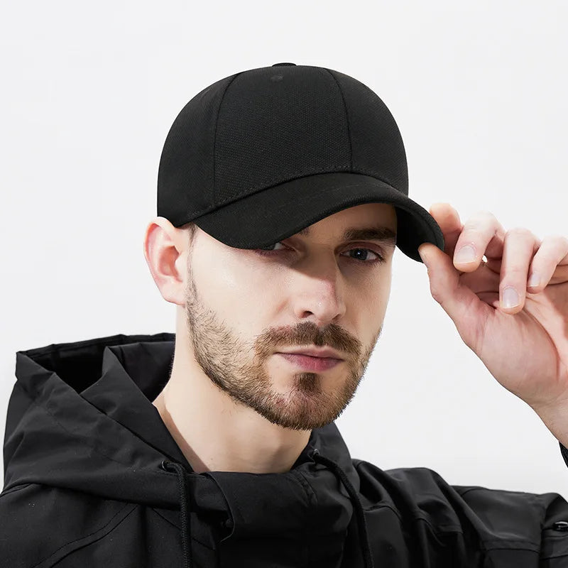 Short Brim Elastic Closed Back Fitted Caps Hats New Cycling Solid Bill Plain Trucker Men Women Hip Hop Baseball Snapback Sun Era