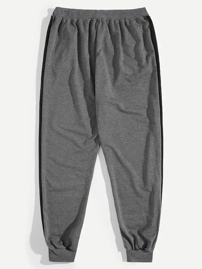 Men's Sweatpants Joggers Trousers Elastic Waist Sports Outdoor Daily Wear Casual Fashion Hip Hop Streetwear Gray Black Pants