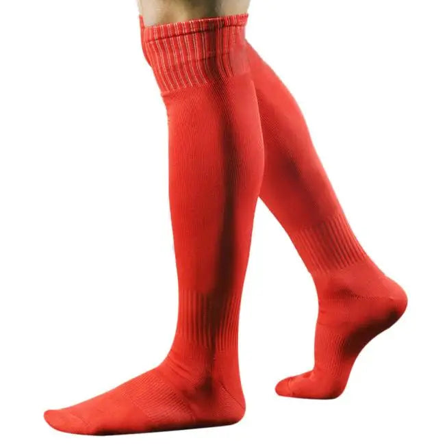 Football Socks Men'S Sports Soccer Socks Solid Color Over Knee Socks Casual Breathable Socks Men'S Training Socks Ball Socks
