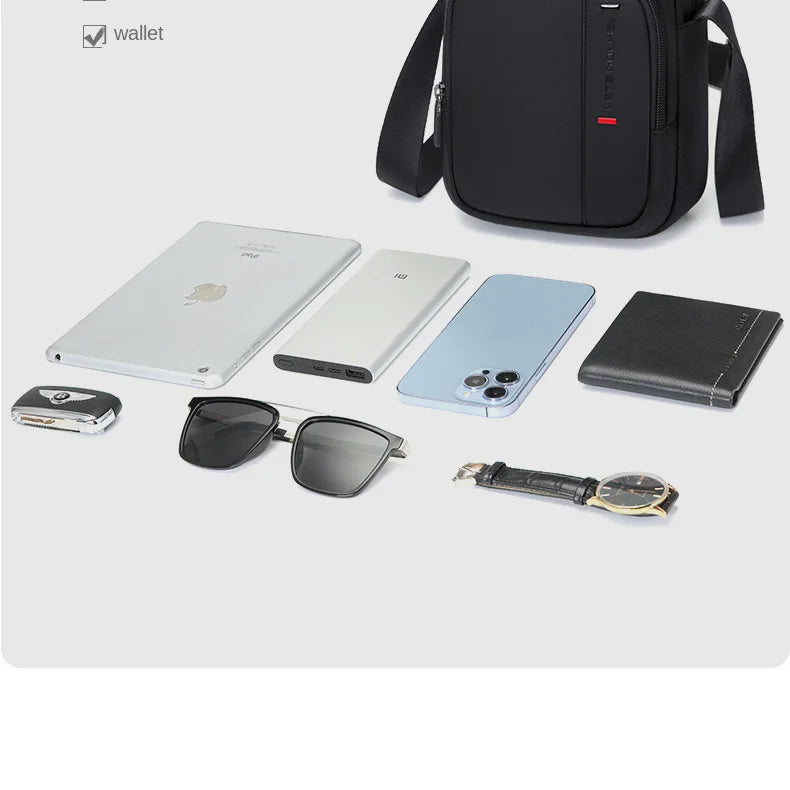 GOLF Cross Bag Man Nylon Shoulder Boston Crossbody Bags Men Mini Sling Messenger Cell Phone Waterproof Pouch Oxford Compartments