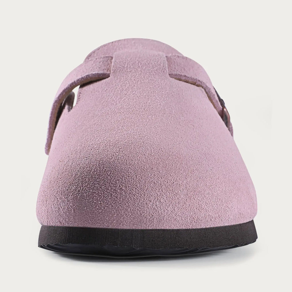 KIDMI Suede Clogs for Women Men Mules Cork Footbed Sandals With Arch Support Fashion Nonslip Outdoor Beach Slippers Home Shoes