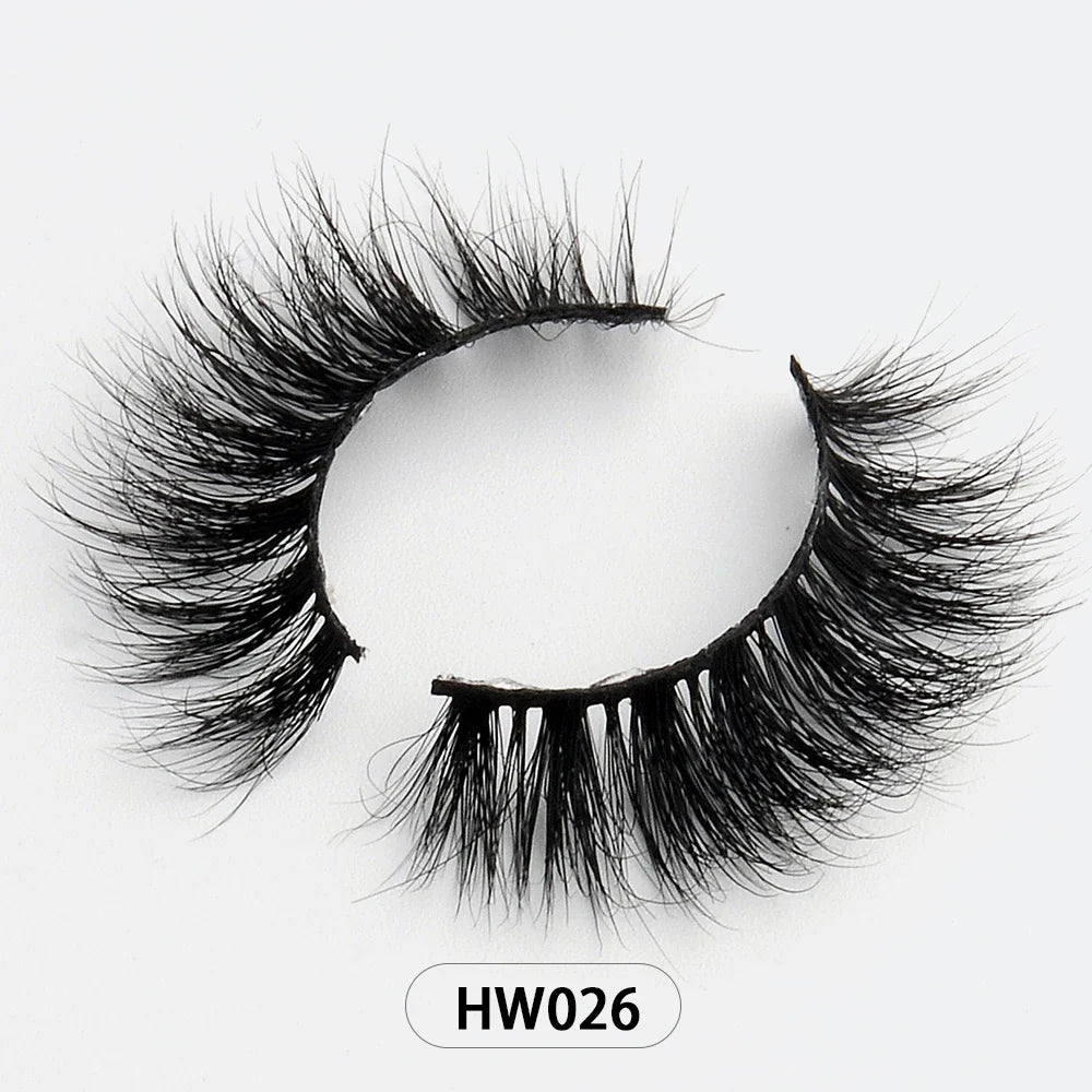 Dropshipping Wholesale Natural Wispy 3d Mink False Lashes Makeup Mink Fake Eyelashes With Soft Band Make-up For Women