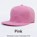 Custom Embroidery Hip-hop Snapback Hat for Men and Women Baseball Cap Wholesale DIY Design Print Sunshade Hats American style