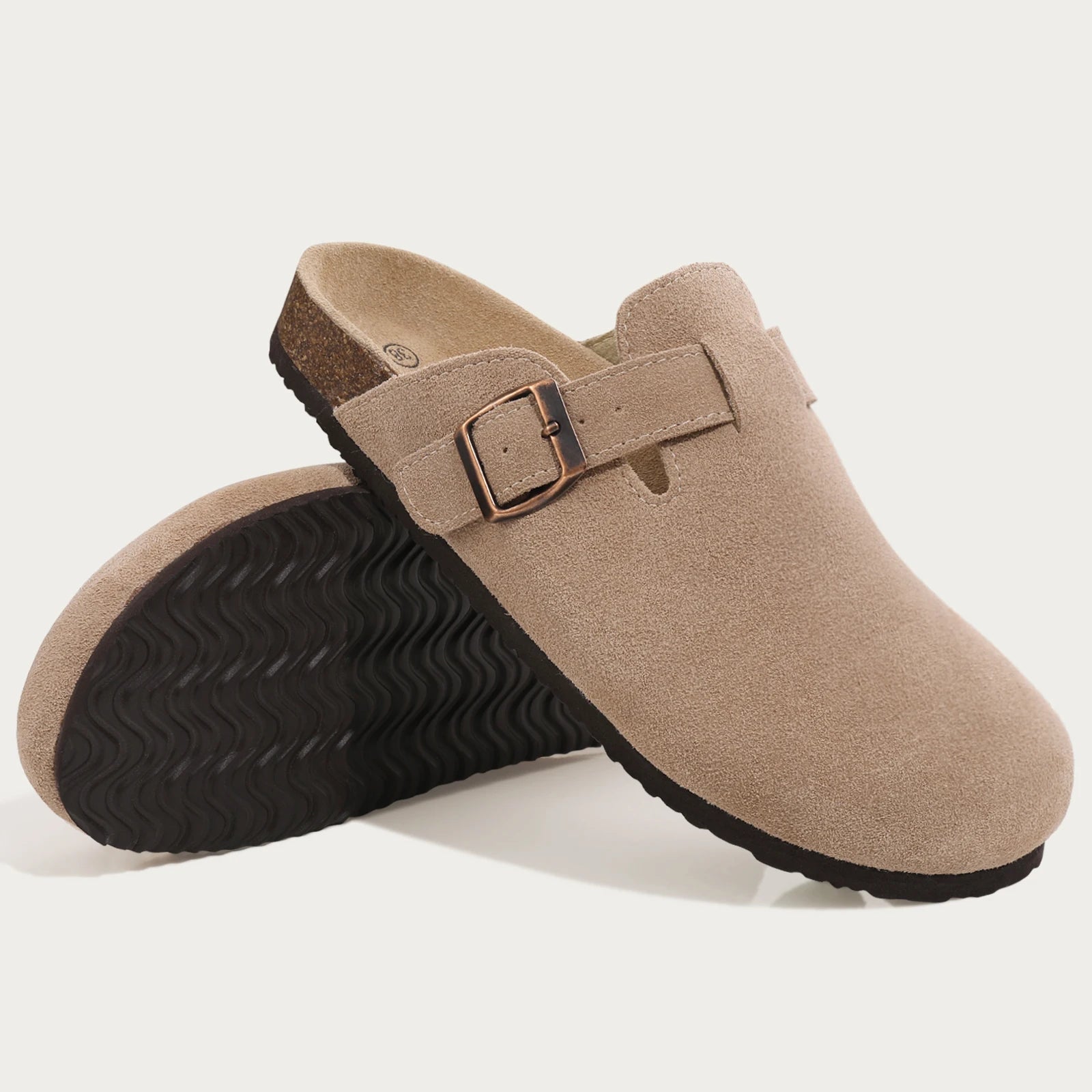 Pallene Women Classic Clogs Cork Footbed Slippers Slip-on Cork Sandals Feamle Unisex Beach Shoes Outdoor Men Mules And Clogs