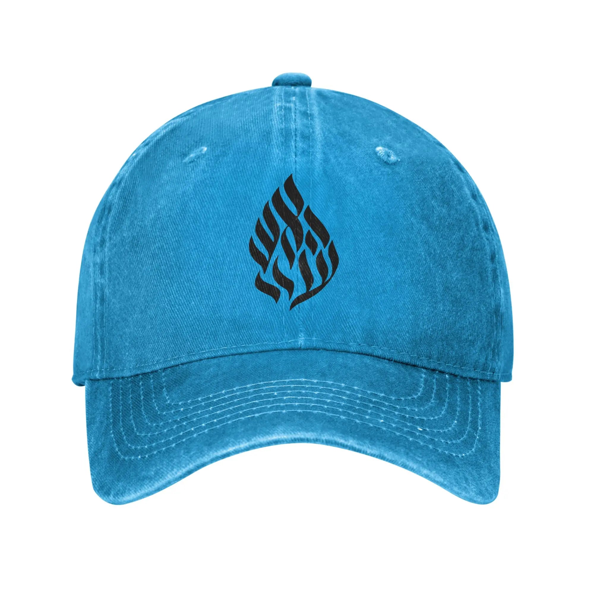 Classic My Fire Rebbe Nachman Hebrew Baseball Cap Unisex Style Distressed Denim Snapback Hat Breslov Outdoor Summer Gift Hat