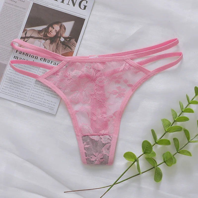 Women's Sexy And Fun Hollow Lace Underwear Easy to Wash And Dry, Traceless Antibacterial Underwear C830