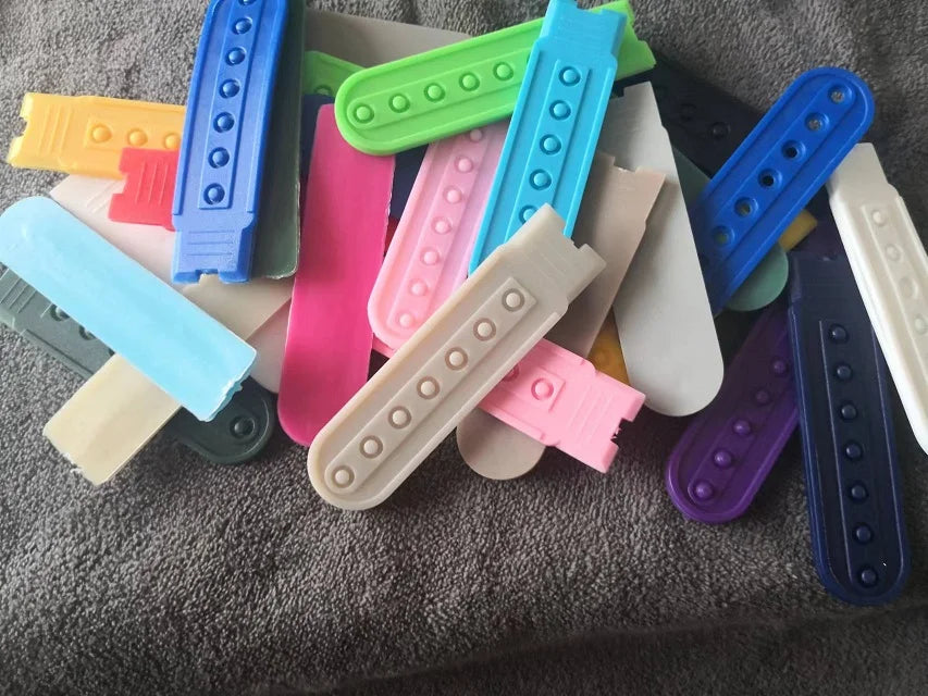 1 Pair Colorful Snapback Hats Replacement Strap - 6 Colors Plastic Fastener Baseball Cap Extender Snap Rich Colors