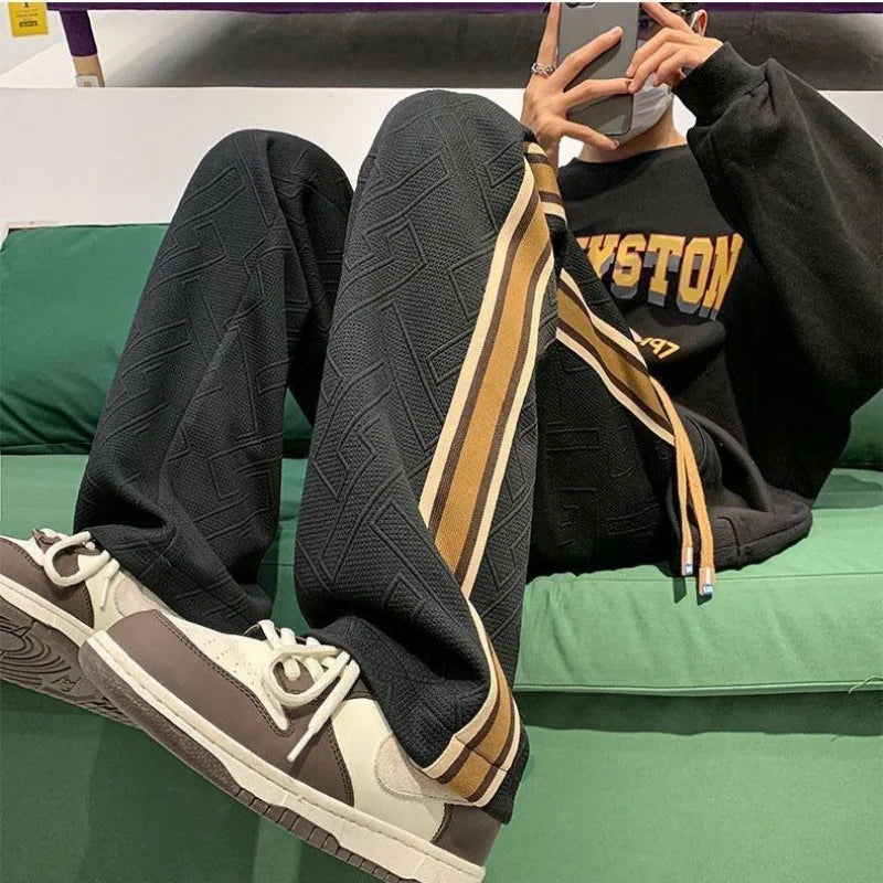 Male Sweat Pants Casual Athletic New Items In Baggy Wide Leg Fashion Trousers Track Training Summer Sport Y2k Sweatpants for Men