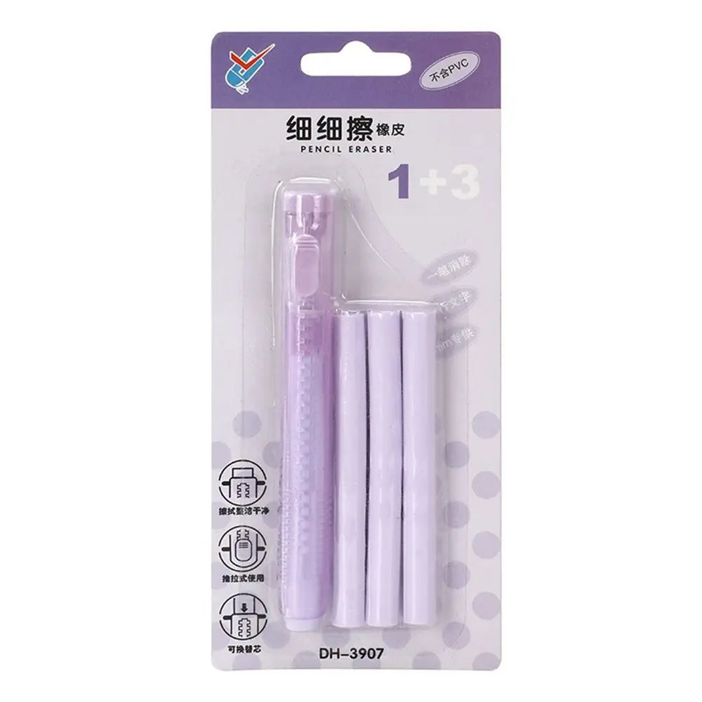 Creative with Replaceable Core Push-out Eraser Push-out Type Retractable Pencil Wiping Tool Correction Tool Home/Office