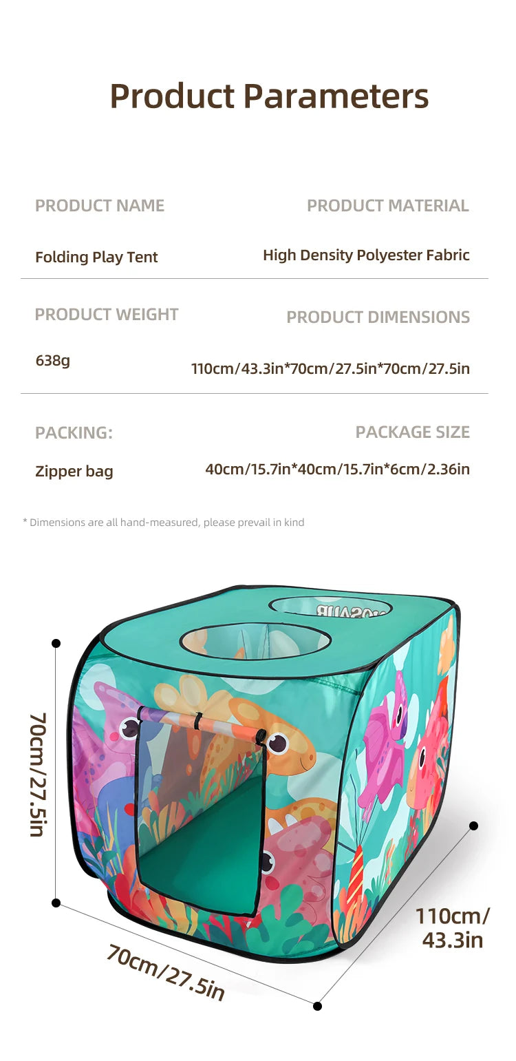 Children's Tent Game House Indoor and Outdoor No Installation Kindergarten Foldable Family Toy House