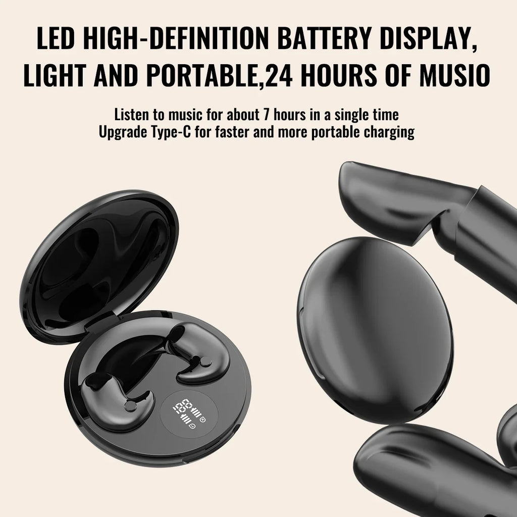Sleep Invisible Earphone Mini Hidden Headphones In Ear IPX5 Waterproof Wireless Bluetooth Earbuds with Mic HIFI Music Headset