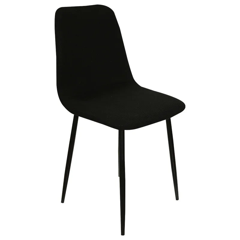 Jacquard Waterproof Shell Chair Cover Short Back Scandinavian Chair Covers Adjustable Dining Room Seat Covers for Bar Party