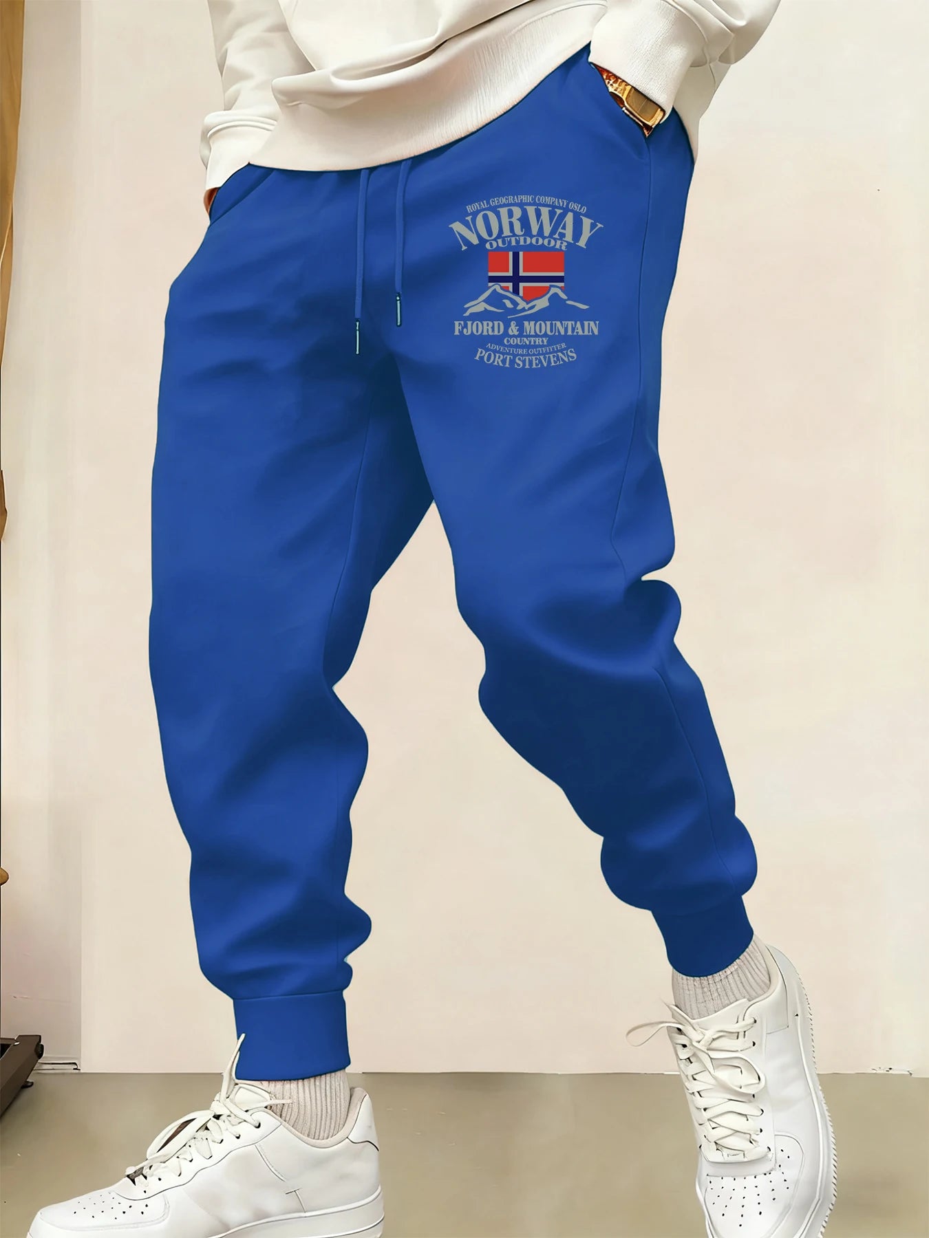 2025 New Male Sweatpant Trendy Multicolor Pants Norway Fjords And Mountains Print Casual  Pant Sports Jogging Unisex Britches