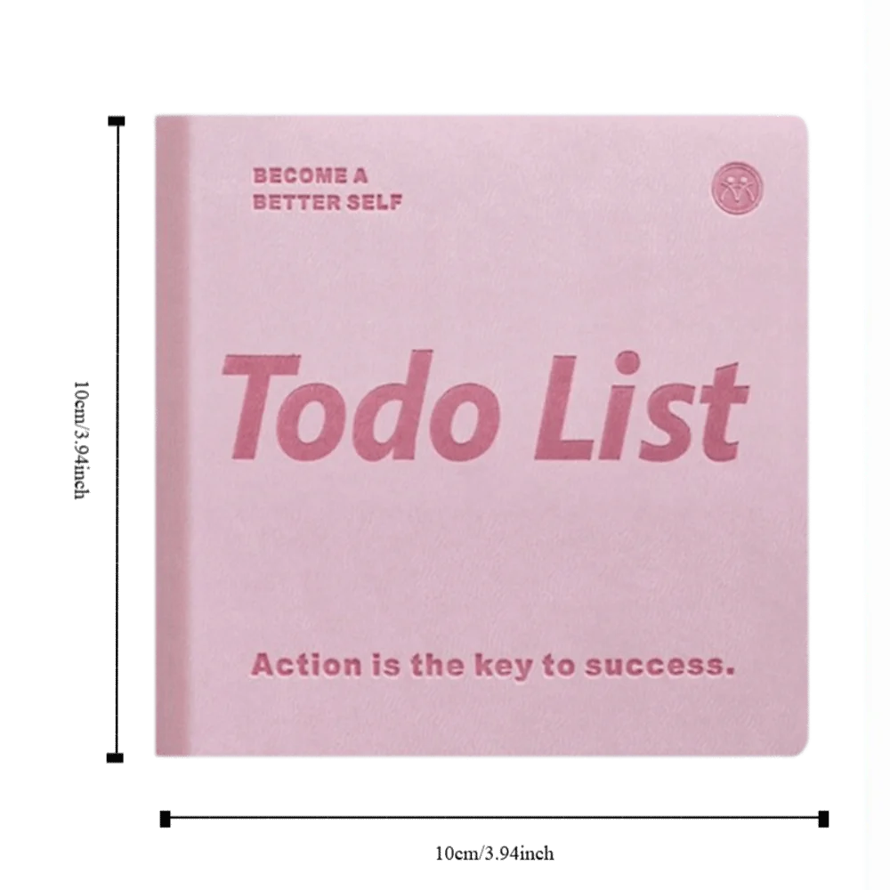 PU leather cover Schedule Plan Book 100 Sheets Double-Sided Writing Daily Planner Multiple color options Compact Design