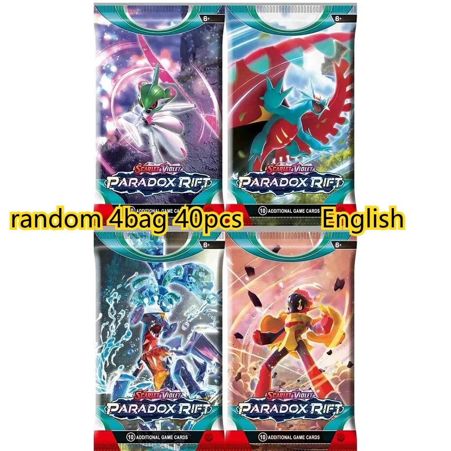 Pokemon Trading Cards 40 Pcs English PTCG Game Collection Strange Tree 151 SV4A Gift for Children